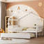 Lit double en bois avec lit gigogne simple, blanc (VIEUX SKU: LP000305AAK)-807053876