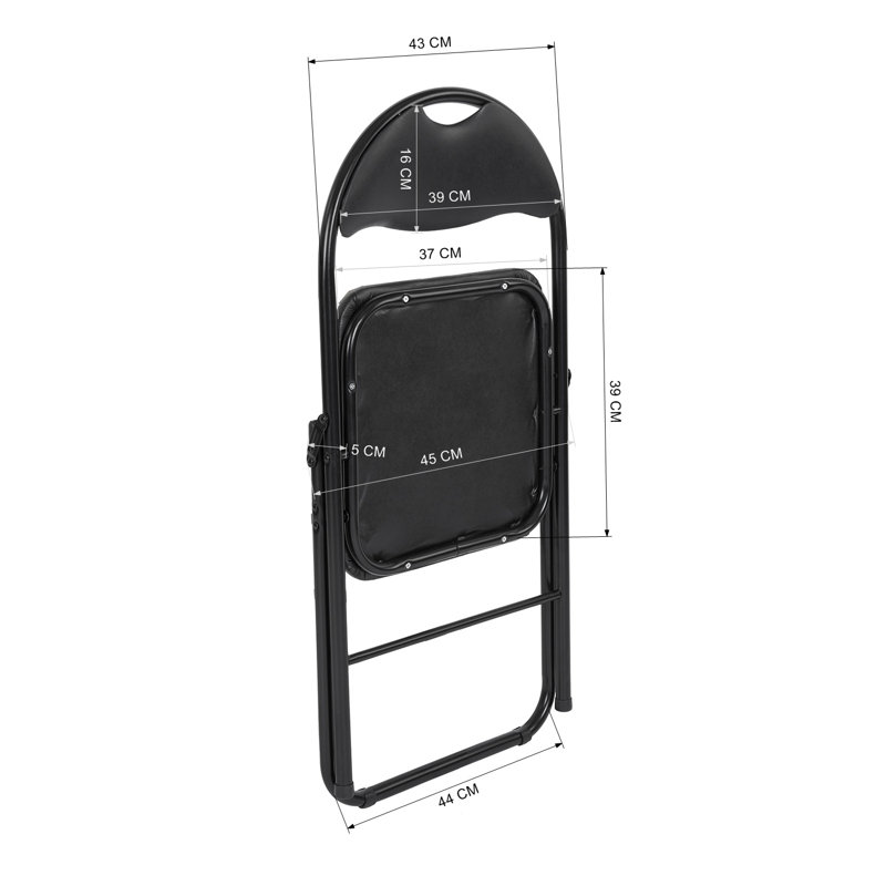 Fabric Padded Stackable Folding Chair Folding Chair Set
