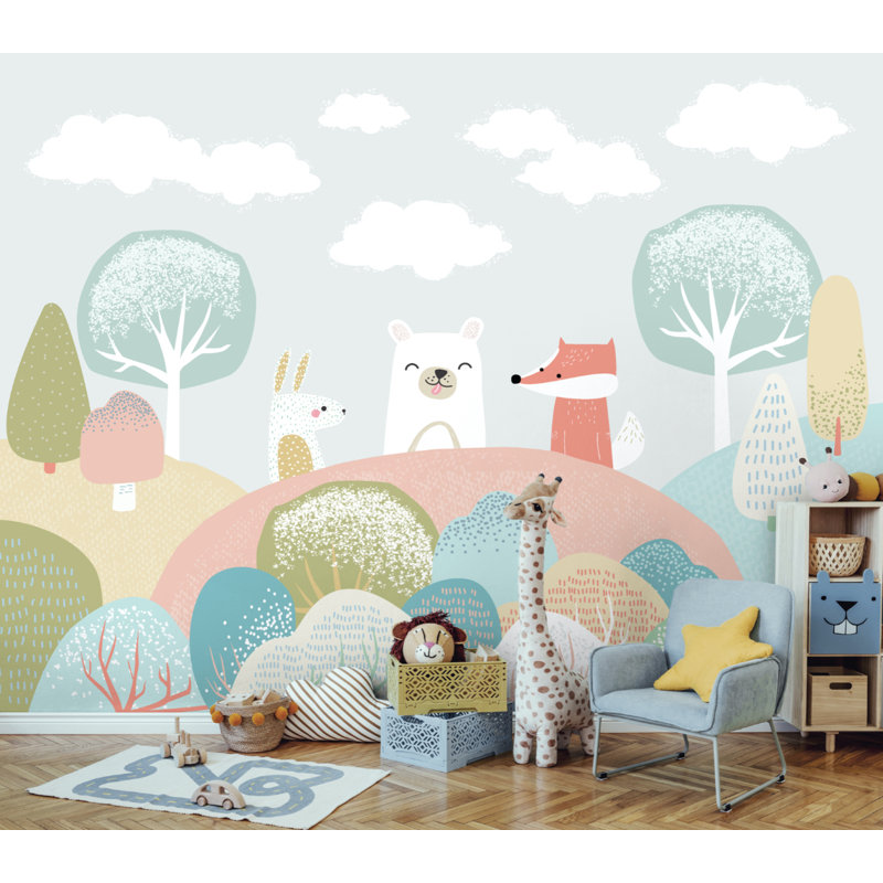 Matte Non-Pasted Wall Mural, Grey, 280cm L x 350cm W