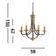 Limeuil 5 - Light Candle Style Chandelier