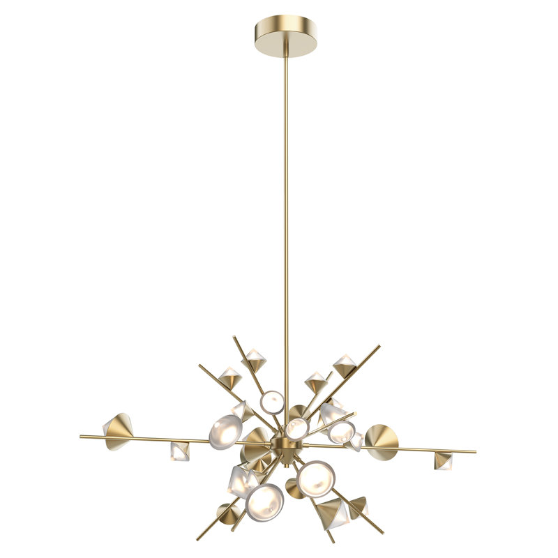 Geode LED Chandelier, 48" H x 21.75" W x 21.75" D