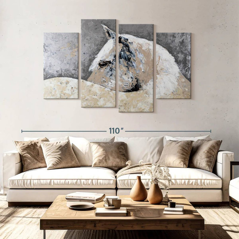 Brampt White Beauty, 54" H x 84" W