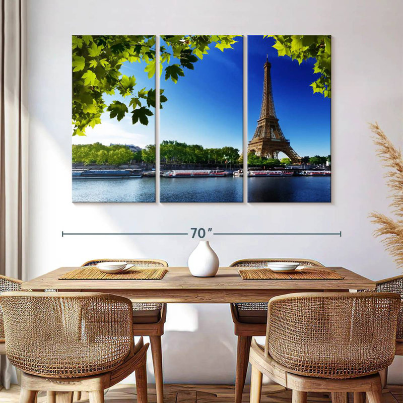 Tour Eiffel emblématique de Sebbie, H 42 po x l 65 po