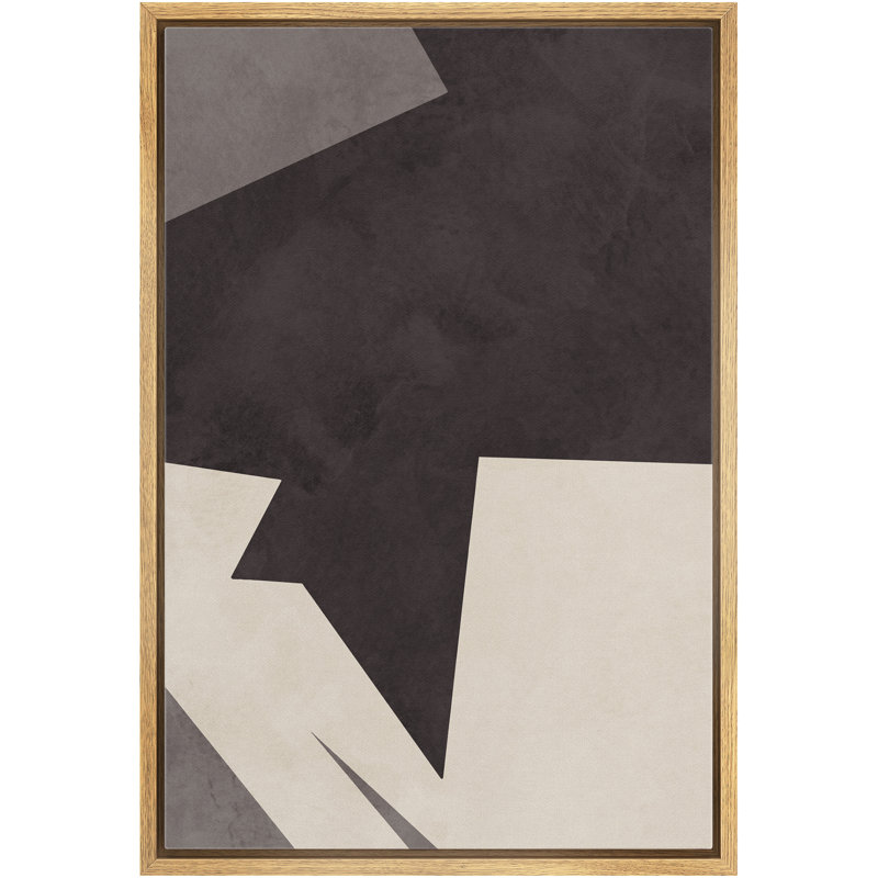 Floater Frame Print on Canvas, Brown Framed, 36" H x 24" W x 1.5" D