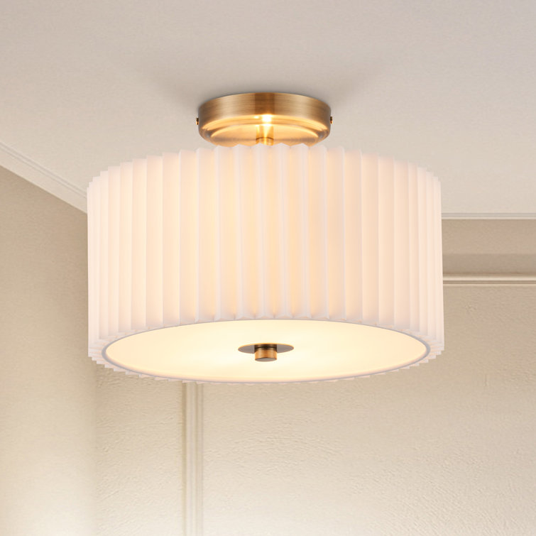 Pelayo Fabric Semi Flush Mount