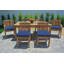 Huntington 7pc Teak Outdoor Dining Set With Sunbrella-1794114539