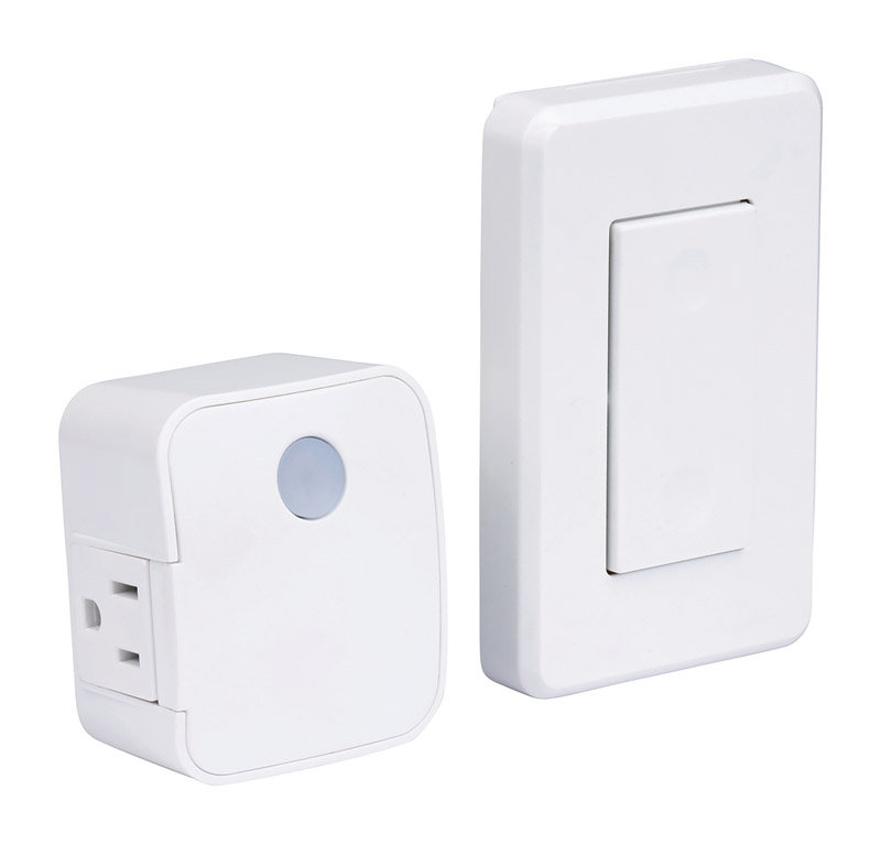 Westek White Wireless Rocker Light Switch with Receiver