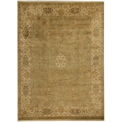 Modn Mughal Wool Oriental Area Rug