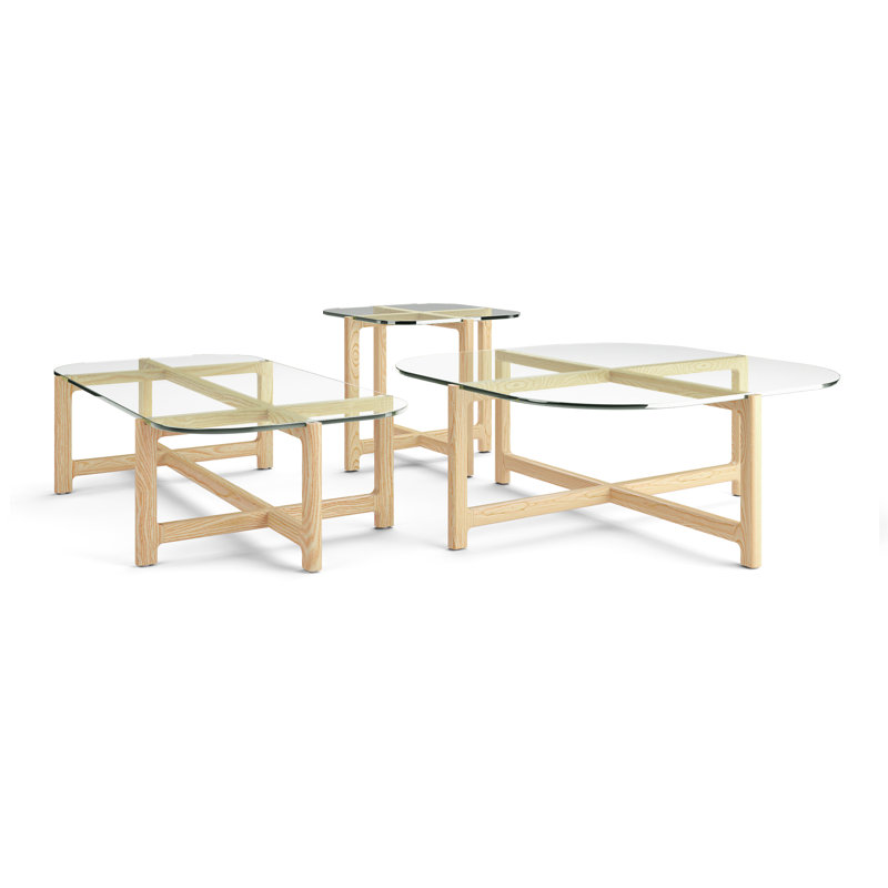 Quarry 2 - Piece Glass Top Living Room Table Set