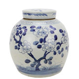 Handcrafted Porcelain China Ginger Jar
