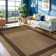Beige/Brown Geometric Indoor/Outdoor Rug