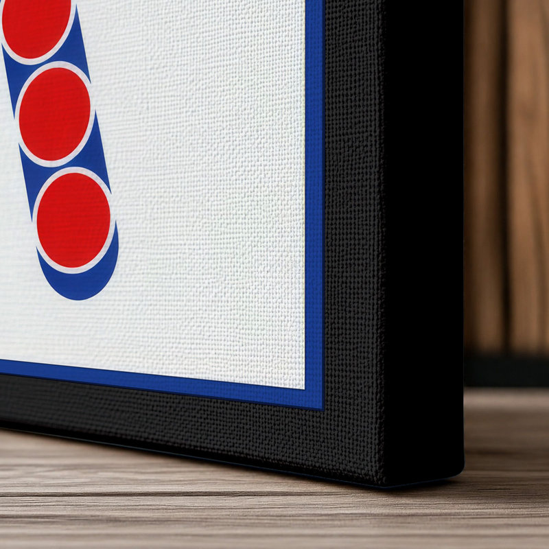 Hello Hello Geometric - Wrapped Canvas, 24x16 - 61.0 x 40.6 cm, Black Border