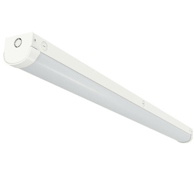 Éclairage de cage d'escalier linéaire à DEL 4 pi, CCT 20W / 40W sélectionnable, 2500lm / 5000lm 3000K / 4000K / 5000K, 100-277V, IP20, IRC 85, 0-10V Dimmable Luminaire commercial de 4 pieds à DEL, ETL DLC