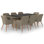 Ensemble repas pour 8 personnes avec coussins Dinncus