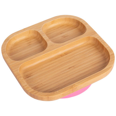 Tiny Dining - Divided Bamboo Suction Plate