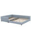 Lit plateforme tapissier grand et simple TG-1792823896