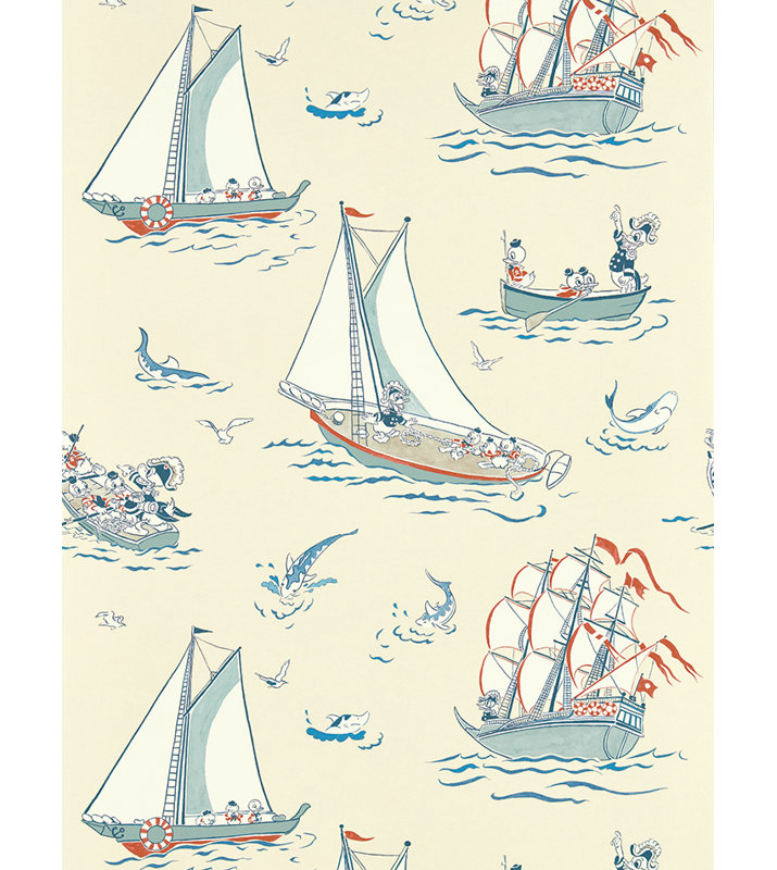 Donald Nautical Wallpaper, Sea Salt