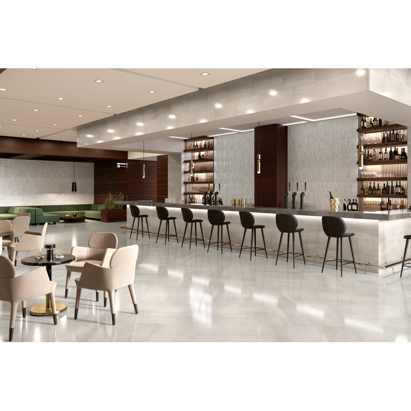 Bizou™ 10 x 12 in. Marble Decorative Accent Tile, White/Cream