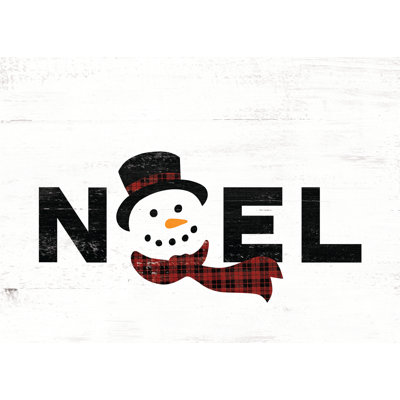 Noel Snowman - Wrapped Canvas Print