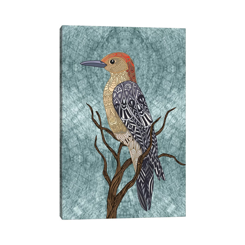 Woodpecker Bird by Angelika Parker - Wrapped Canvas Print, 152.5 cm H x 101.5 cm W
