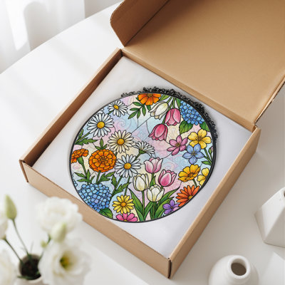 Panneau de vitrail de jardin 12 "H 12"