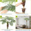 Ensemble de 2 palmiers artificiels de 7 pieds de hauteur, fausses plantes tropicales réalistes avec feuilles réglables pour la maison, le bureau, le patio ou le jardin-118019135