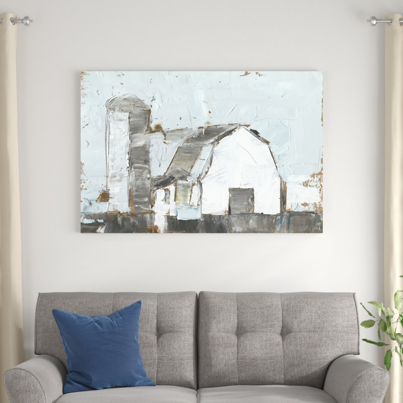 Barn & Silo II, H 32 po x l 48 po x P 1,25 po