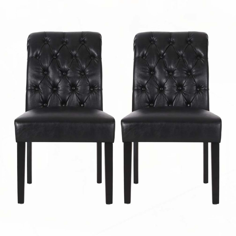 Tuft Dining Rolltop Kd (Set Of 2), Black