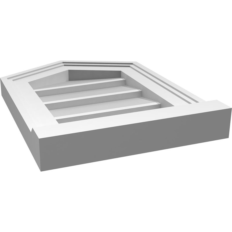 Ventilateur à pignon en uréthane non-fonctionnel Signature, 6/12, H 16 po x l 12 po x P 2 po