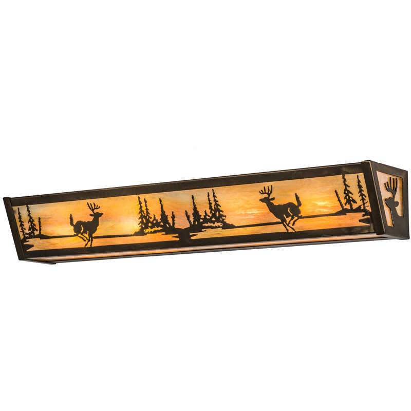 Rustic Lodge 4 - Light Bath Bar, Antique Copper