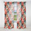 Corail Serenade motif tropical IV - rideau en velours tropical - obscurcissant - 1 panneau-107597657