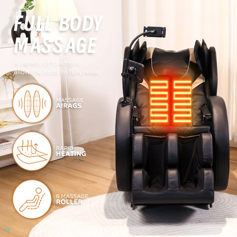 Fauteuil de massage inclinable sans gravité avec pression d'air corporelle complète