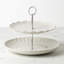 Lenox French Perle Scallop White 2-Tier Server