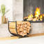 Firewood Rack Outdoor, 17 Inch Log Holder for Fireplace Storage