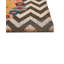 Mcdaniel Non-Slip Floral and Chevron Doormat