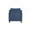 Chaise en chenille bleu marine
