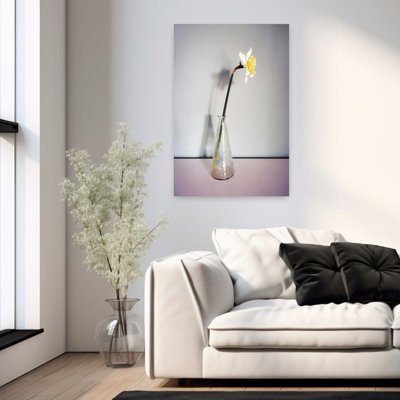 Contemporary Art Elegant Peaceful Contemporary Nature Flower Wall Art by Angelo Cerantola - Wrapped Canvas Print