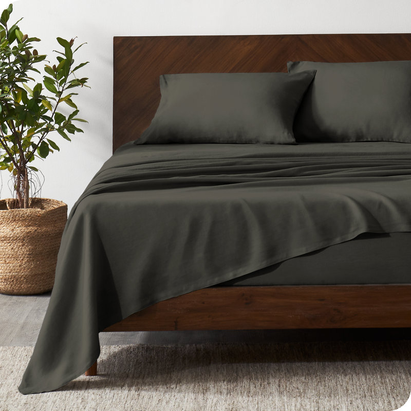 Natural Full Deep Pocket Organic Linen Sheet Set