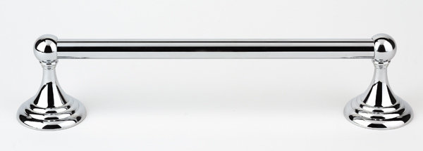 Tansey Double Wall Mounted Towel Bar, Polished Chrome