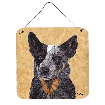 Australian Cattle Dog Painting Print Plaque