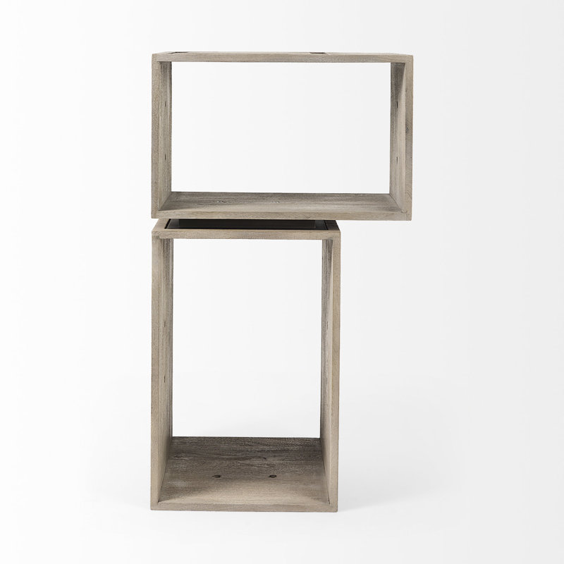 Lelouch 2 Piece Square Floating Shelf