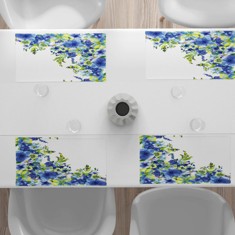 Polyester Floral Rectangle Placemat