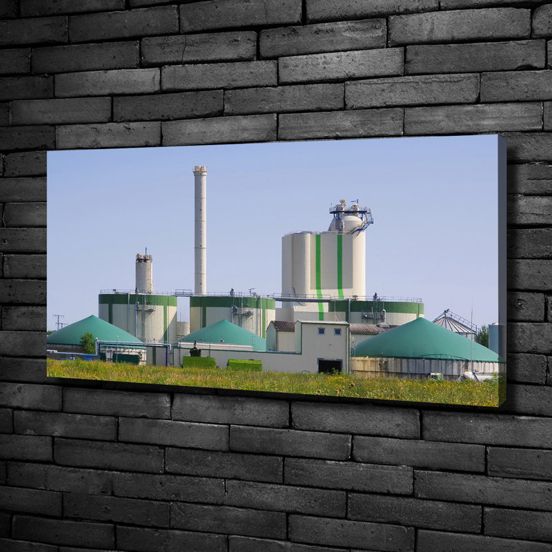 The Biogas Plant - No Frame Print on Canvas