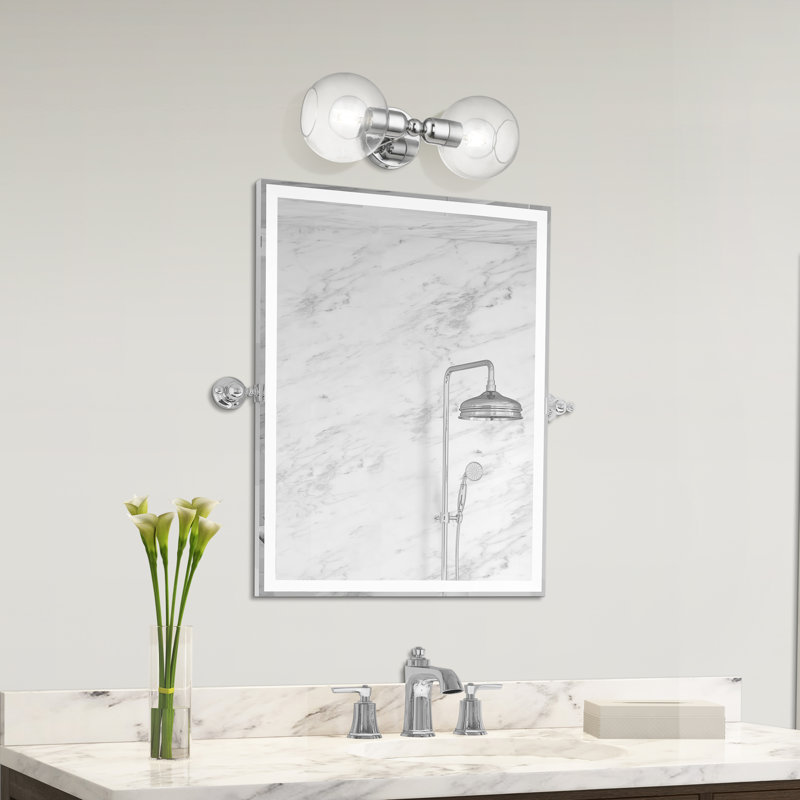 Éclairage pour salle de bain à intensité variable 2 lumières Rocklin, Chrome poli