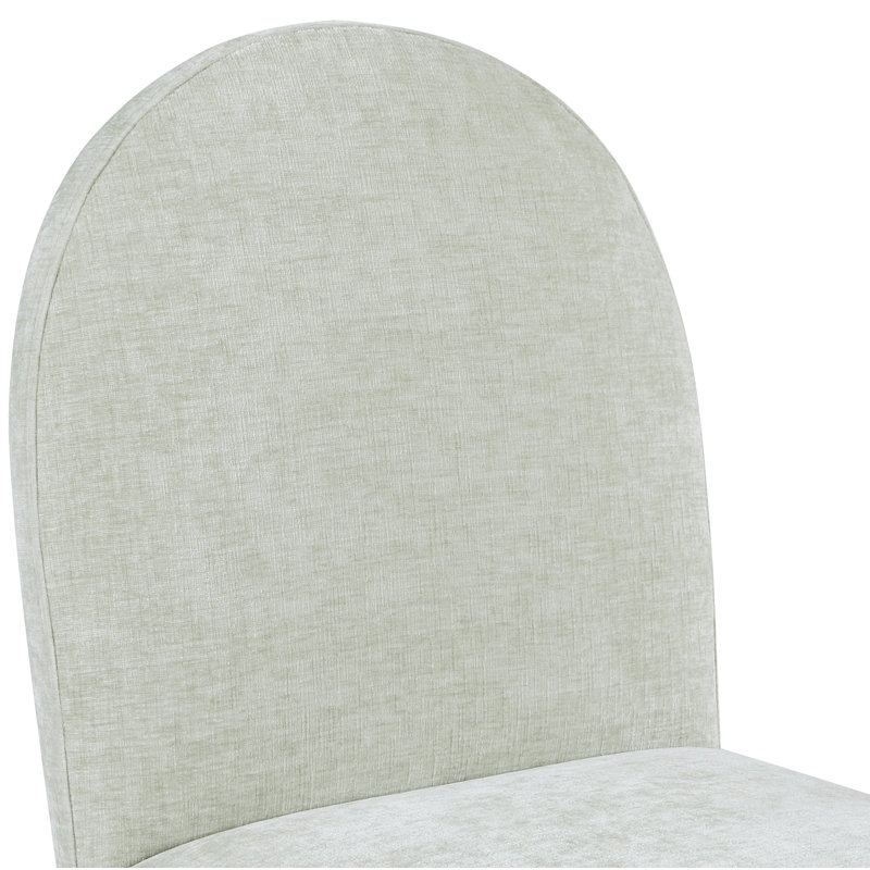 Chaise Waldorf, Naturel, Chenille menthe
