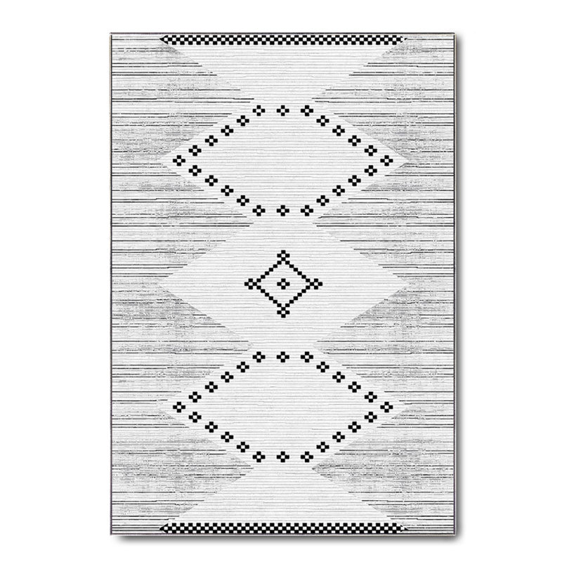 Tapis en coton Saige, Rectangle 2 pi 7 po x 3 pi 3 po