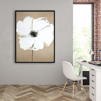Abstract Color Splash Petals Flower Print On Canvas