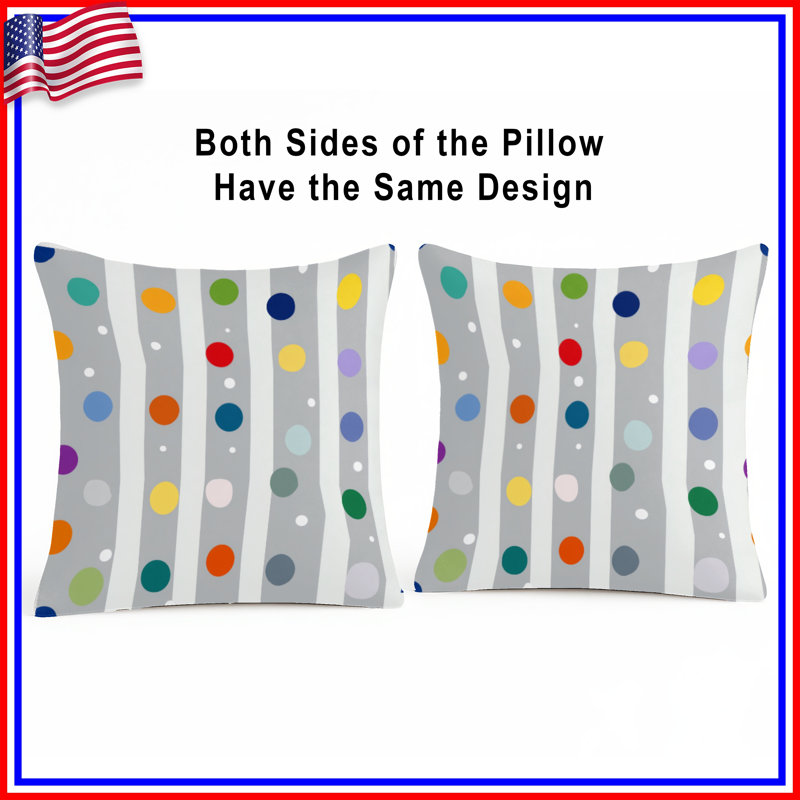 Coussin Dots, 16 po x 16 po