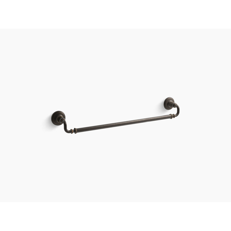 Artifacts® Wall Mounted Towel Bar, Oil-Rubbed Bronze, 3" H x 27" W x 3.5" D