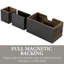 3 Piece Wood Magnetic Desk Organizer Set